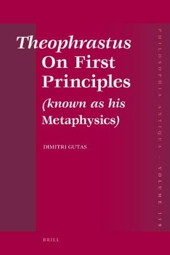 Theophrastus "On First Principles"