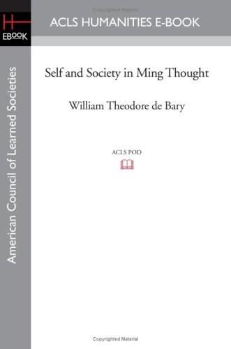 Self and Society in Ming Thought